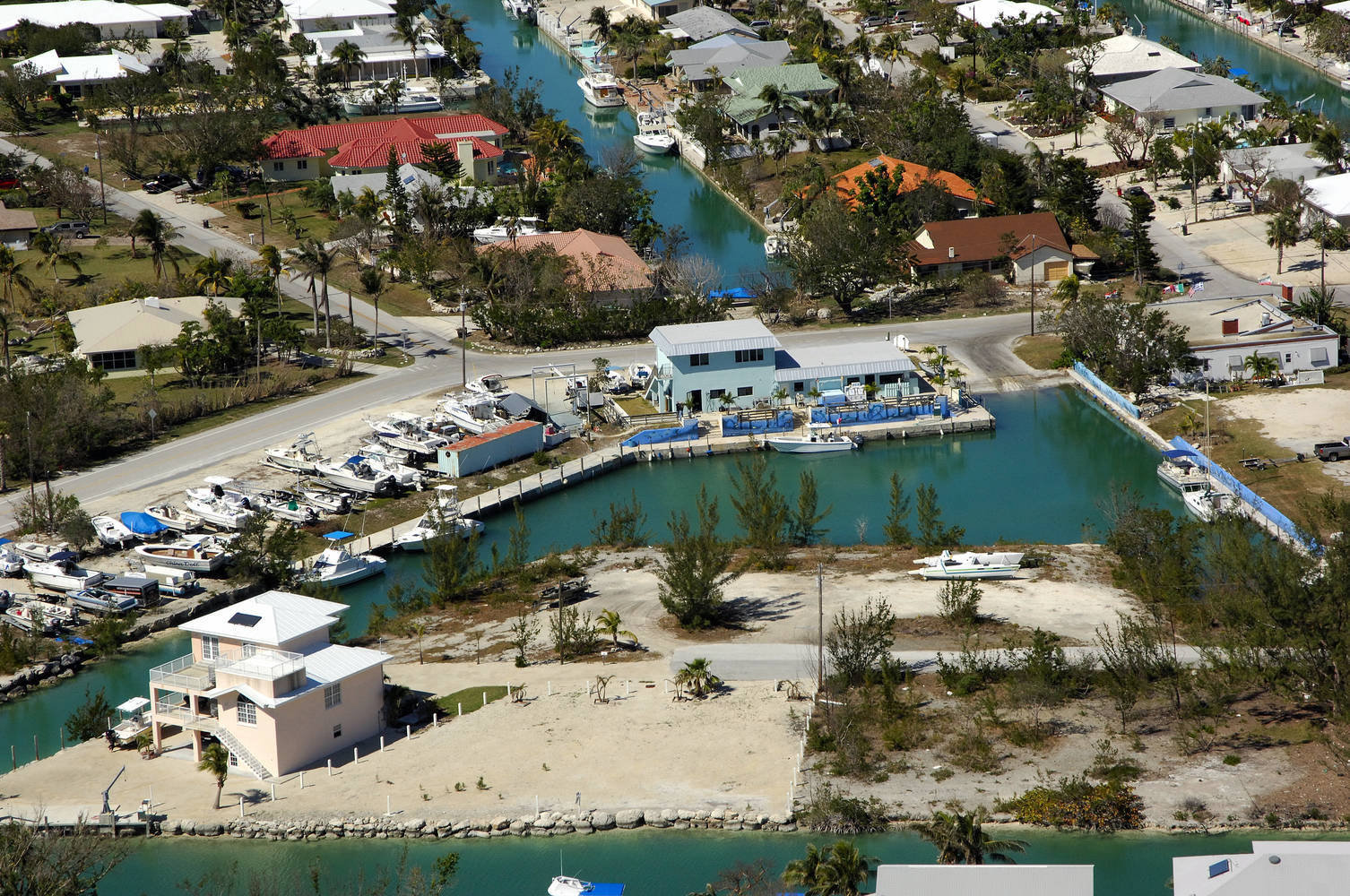 Cudjoe Gardens full service Marina is located in our canal system. It offers boat ramp, gas, live bait and ships store.